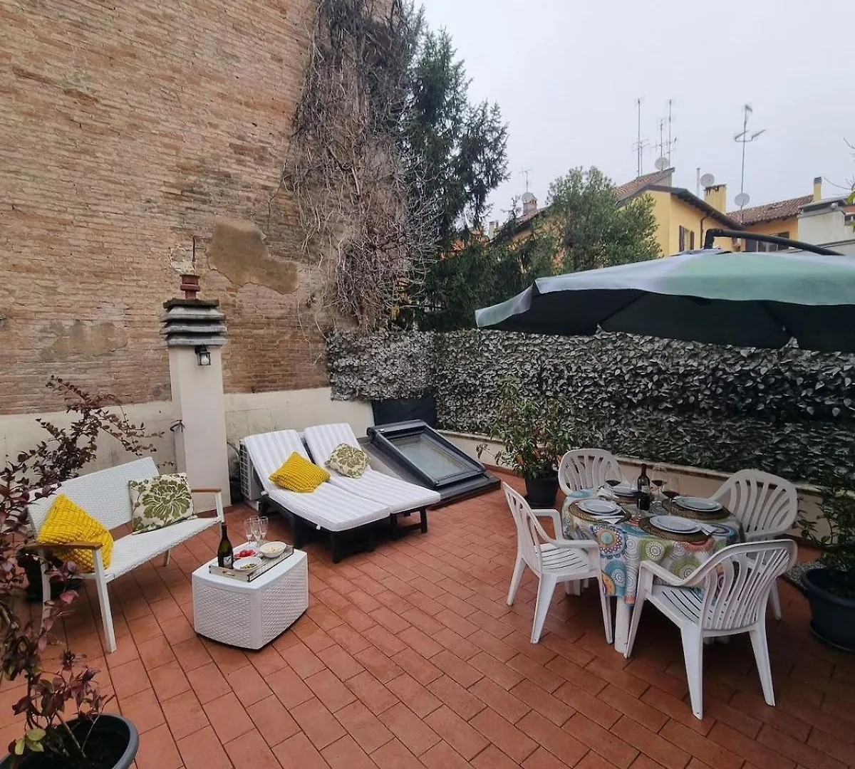 Apartment Secret Terrace Downtown Loft, Rooftop Terrace, 2 Bedrooms, Ac Bologna Italy